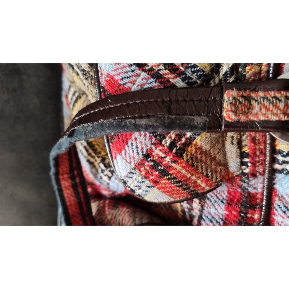 VERA BRADLEY LARGE PLAID SHOULDER BAG - RETIRED PATTERN - Picture 6 of 11